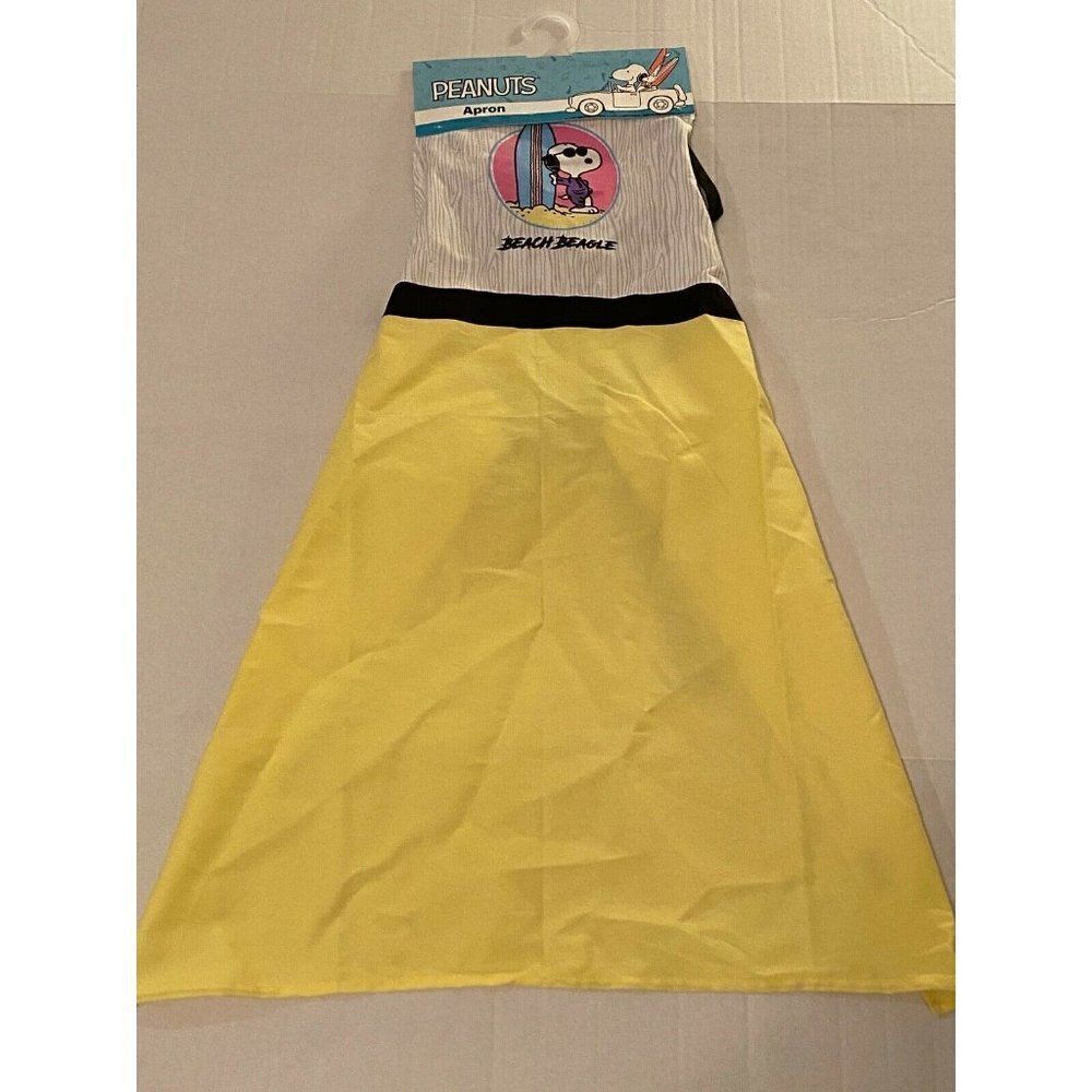 Peanuts SNOOPY Beach Beagle Kitchen Apron Surf